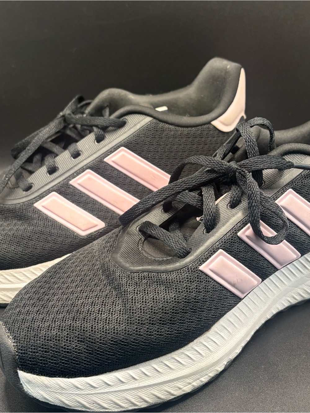 Adidas Women's 8.5 X_PLR Path Running Shoes Sneakers Cloudfoam Black White pink